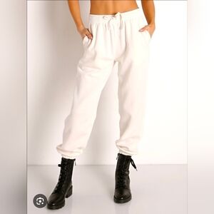 Richer Poorer Cream Drawstring Joggers